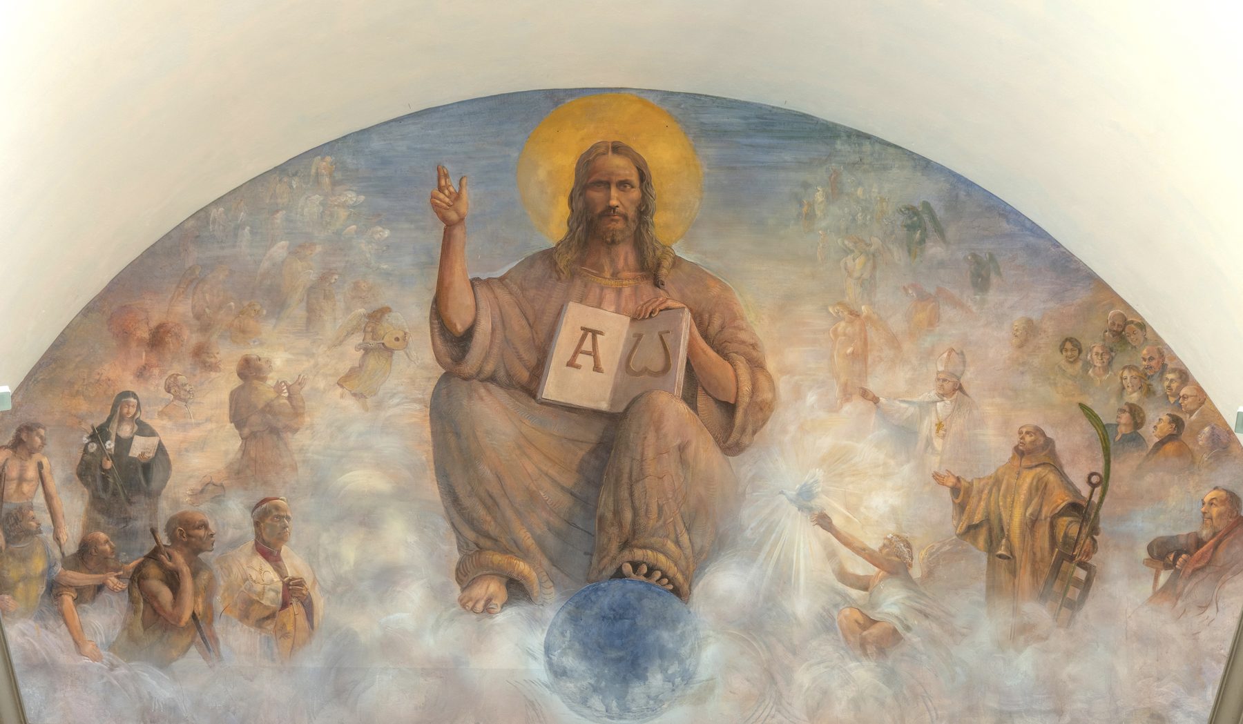 Cristo Pantocratore · Affresco del Maestro Massimo Callossi